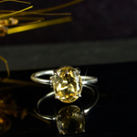 Natural Citrine Goodluck Adjustable Ring