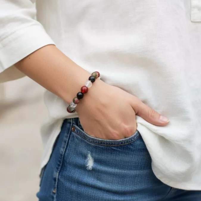 Natural Crystal Ruling Number ( मूलांक ) 6 Bracelet