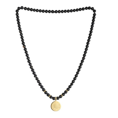 Natural Black Onyx Shree Yantra Pendant