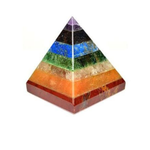 Natural 7 Chakra Stone Pyramid