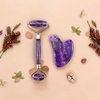 Natural Amethyst Face Cleanser Roller & Guasha