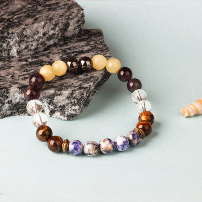 Natural Crystals Migraine & Cervical Relief Bracelet