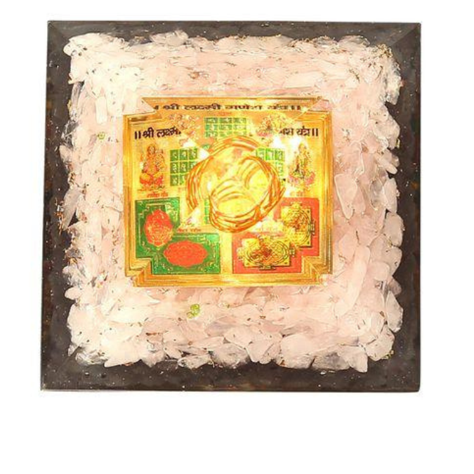 Sri Lakshmi Ganesh Yantra Pyramid For Wisdom & Prosperity