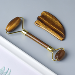 Natural Tiger Eye Roller & Guasha Face Cleanser