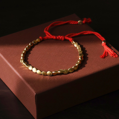 Natural Handmade Tibet Copper Bead Wealth Bracelet