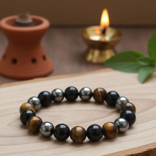 Natural Triple Protection Stone Braсelet