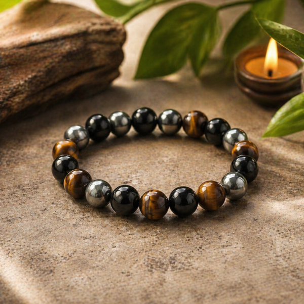 Natural Triple Protection Stone Braсelet