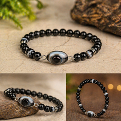 Natural Suleimani Hakik Eye Tumble Bracelet