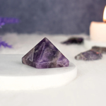 Natural Amethyst Stone Pyramid