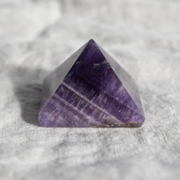 Natural Amethyst Stone Pyramid