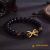 Natural Tiger Eye & Matt Agate Protection Bracelet